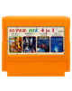 Сборник Игр RMC Famicom Dendy 4 in 1 A4010 Chip & Dale 2, Addams Family Pugsley's Scavenger Hunt, Ferrari Grand Prix, Robocop 3 90х TV Game Английская Версия Только Картридж Б/У - изображение 1