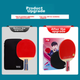 Ракетка для настольного тенниса DHS H4006 4 звезды с прямой ручкой, в комплекте 6 мячей - изображение 6