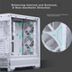 Корпус для материнской платы PHANTEKS G400A белого цвета, формат ATX, с боковыми панелями из стекла и системой водяного охлаждения (4 вентилятора 140 мм / сетчатая панель / поддержка водяного охлаждения 360 мм / 5090). - изображение 7