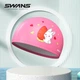 Шапочка для плавания SWANS детская из полиуретана с защитой ушей, Белый кролик - изображение 4