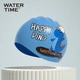 Шапочка для плавания WATERTIME Shuichuan детская силиконовая с защитой ушей, принт «динозавры» - изображение 4