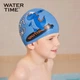 Шапочка для плавания WATERTIME Shuichuan детская силиконовая с защитой ушей, принт «динозавры» - изображение 5
