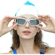 Окуляри для плавання WATERTIME з діоптріями та дзеркальним покриттям, білі - зображення 2