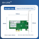 Мережева карта EB-LINK Intel 82574 з одним портом та гігабітним чіпом PCIE для настільних серверів, дротова, 9301ct, підтримує мережевий адаптер Plug-and-Card - зображення 5