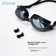 Очки для плавания стартовые ZOKE 621601301-1 с диоптриями -2.50, черные - изображение 5