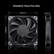 Вентиляторы PHANTEKS M25 140 мм с подшипником FDB и ШИМ-управлением, черные, 3 шт - изображение 5