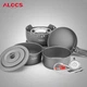 ALOCS Storm Furnace, портативна багатофункціональна плита для зовнішнього використання, комплект посуду для кемпінгу на газу та спирту - изображение 7