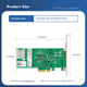 Чіп EB-LINK Intel 82599, мережева карта PCI-E X4 10G Gigabit з одним портом для сервера, мережевий порт 82599-T1, мережевий адаптер, промислова камера - зображення 5