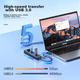 USB-концентратор ORICO 3.0, 7-портовая док-станция расширения, удлинительный кабель-концентратор с усилителем, преобразователь One-To с разъемом питания, многопортовое расширение для ноутбуков и настольных компьютеров, PW7U-U3 - изображение 5