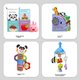 Книжка мягкая LALABABY тканевая развивающая для детей 0-3 лет - изображение 5