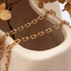 Цепочка Якорная 56919 ширина 3.5 мм позолота 18К - изображение 3