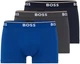 Набір чоловічих трусів боксерів з еластичної бавовни BOSS Power Trunks – XS – чорний, сірий, синій - зображення 1