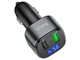 FM модулятор HOCO E67 Fighter QC3.0 18W car BT FM transmitter Black (6931474762122) - изображение 7