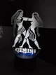 Ночник 3D LED «Близнецы (Gemini)» | на батарейке/ RGB несколько цветов / Подарок по знаком зодиака - изображение 10
