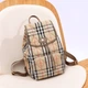 Женский рюкзак Burberry бежевый с коричневым цвет артикул 76590 - изображение 1