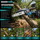 Аккумуляторная цепная пила Boxer BX3307 24V 5Ah с двумя аккумуляторами бесщеточным двигателем шиной 150 мм для обрезки деревьев заготовки дров и садовых работ сине черная - изображение 3