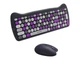 Клавіатура + миша бездротова Canyon HSET-W6 Kitty Edition Violet (CNS-HSETW6VT) - зображення 13
