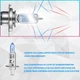 Лампы H1 12V 55W 4300K галогенные, автолампы желто-белый свет, 2 шт - изображение 2