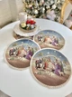 Салфетка гобеленовая ROUND1153AZM-30D Ø30 см Золотой люрекс 70% полиэстер Синяя - изображение 2