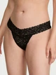 Трусики Victoria’s Secret Lace Keyhole Thong Panty S Чорний (27272405) - изображение 1