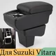 Подлокотник на Suzuki Vitara Cузуки Витара 2015-2024 кожзам черный нить черная - изображение 3
