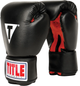 Боксерські рукавиці TITLE Classic Boxing Gloves Black/Red Regular - изображение 1