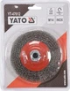 Дисковая зачистная щетка YATO YT-47612 125 мм M14 для угловой шлифмашины - изображение 2