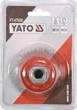 Компактная зачистная щётка YATO YT-47658 (65 мм) из нержавеющей стали, мягкая насадка на дрель для деликатной зачистки - изображение 2