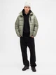 Мужская стеганая куртка GAP 1160270142 (Зеленый XL) - изображение 4