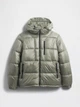 Мужская стеганая куртка GAP 1160270142 (Зеленый XL) - изображение 5