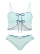 Комплект белья Victoria's Secret Pink бюстгальтер и трусики танга 1161224697 (Голубой XS) - изображение 1
