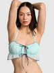 Комплект белья Victoria's Secret Pink бюстгальтер и трусики танга 1161224697 (Голубой XS) - изображение 2