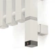 Тен для рушникосушки Terma ONE 30x30 з регулятором, 300 Вт, колір 9016 Mat (прихований монтаж кабеля) - изображение 1