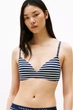 Бюстгальтер с уплотнённой чашкой Tommy Hilfiger 70B Сине-белая полоска (153378) - изображение 1