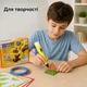 3D ручка с LCD дисплеем принтер для рисования с эко пластиком PLA в комплекте Желтый - изображение 2
