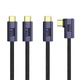 Угловой кабель USB4 Type-C на 20 Гбит/с 100 Вт 8K 60 Гц Stone переходник адаптер (ST-USB4R-1M) - изображение 1