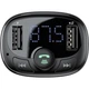 FM модулятор Baseus T Shaped S-09A 2 х USB Type-A, microSD Black (CCMT000001) - изображение 5
