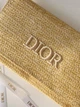 Сумка жіноча Christian Dior Raffia Clutch Pouch бежевий солом'яний клатч рафія (156) - зображення 2