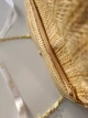 Сумка жіноча Christian Dior Raffia Clutch Pouch бежевий солом'яний клатч рафія (156) - зображення 8