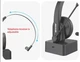 Бездротова Bluetooth-гарнітура Opptel BH63S з поворотним мікрофоном та USB-ресивером 2.4G (Чорний) - зображення 5