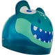 Шапочка для плавания детская Speedo CROC PRT CHARACTER CAP IU темно-зелено-темно-бирюзово-темно-синяя 8-12240D680 - изображение 1