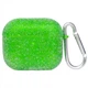 Чехол для Apple AirPods 3 Crystal Green с карабином - изображение 1