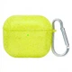 Чехол для Apple AirPods 3 Crystal Yellow с карабином - изображение 1