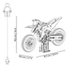 Конструктор Lego Technic Мотоцикл Ducati Desmo450 MX Factory 42238 - изображение 7