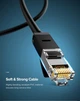 Патч-корд UGREEN NW102 Cat 6 U/UTP RJ45 1 м PVC черный - изображение 2