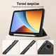 Чехол для планшета Xiaomi Redmi Pad 2 SE 9.7" (2026) BeCover Flexible TPU Matte с креплением для стилуса Black (BC_716150) - изображение 4
