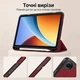 Чехол для планшета Xiaomi Redmi Pad 2 SE 9.7" (2026) BeCover Flexible TPU Matte с креплением для стилуса Red Wine (BC_716155) - изображение 5