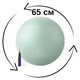 Мяч для фитнеса йоги пилатеса и беременных WCG Balance Pro 65 см Anti-Burst Фитбол для тренировок дома и в спортзале с насосом нагрузка до 500 кг Светло зеленый - изображение 8