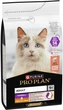 Сухой корм для взрослых кошек Purina Pro Plan Adult 1+ Hairball & Healthy Skin для уменьшения образования комочков шерсти в пищеварительном тракте и для поддержания здоровой кожи, с лососем 1.5 кг (7613036529150) - изображение 3