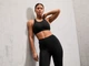 Спортивный топ борцовка для женщины Crivit LYCRA® 450597 XL Черный - изображение 2